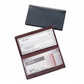 Bonded Leather Checkbook Holder